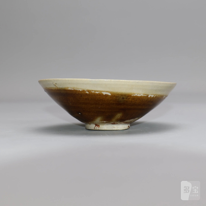 明代 白覆轮酱釉茶盏 - 图2
